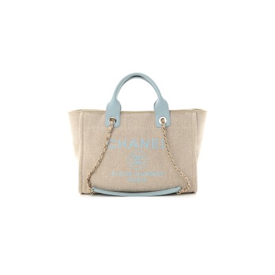 CHANEL MIXED FIBERS SMALL DEAUVILLE TOTE 1294895 (34*26*15cm)